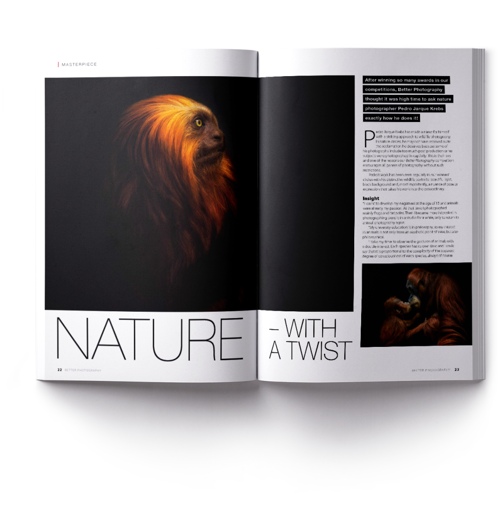 Pedro Jarque wildlife photography feature in Better Photography magazine
